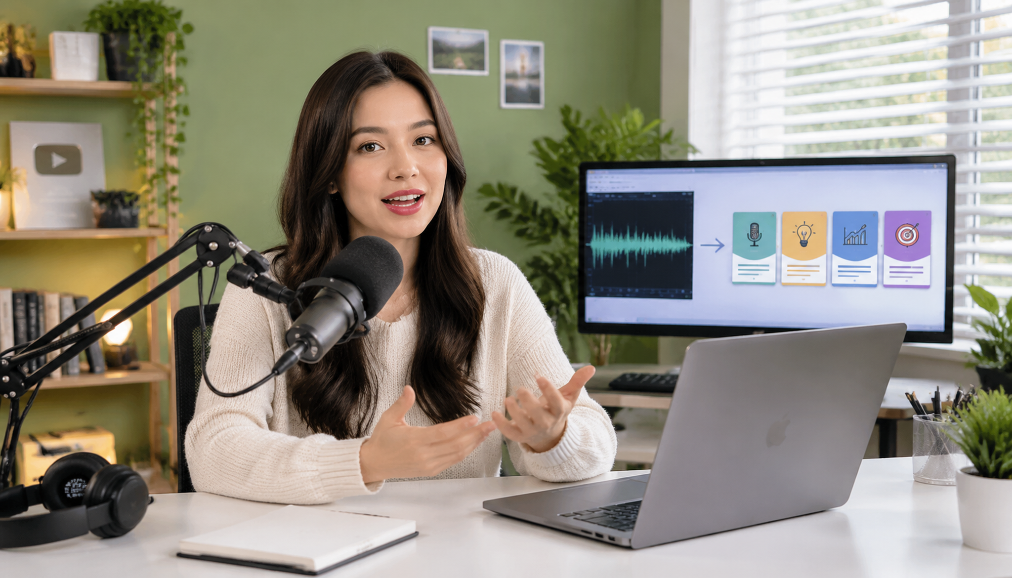 Ilustrasi: Panduan Langkah Demi Langkah: Mengubah Percakapan Audio Menjadi Slide Carousel